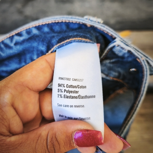 Paige Center Seam Flare High Rise Jeans sz 28 Dark Wash Blue Western Boho Cowgir - Picture 5 of 10